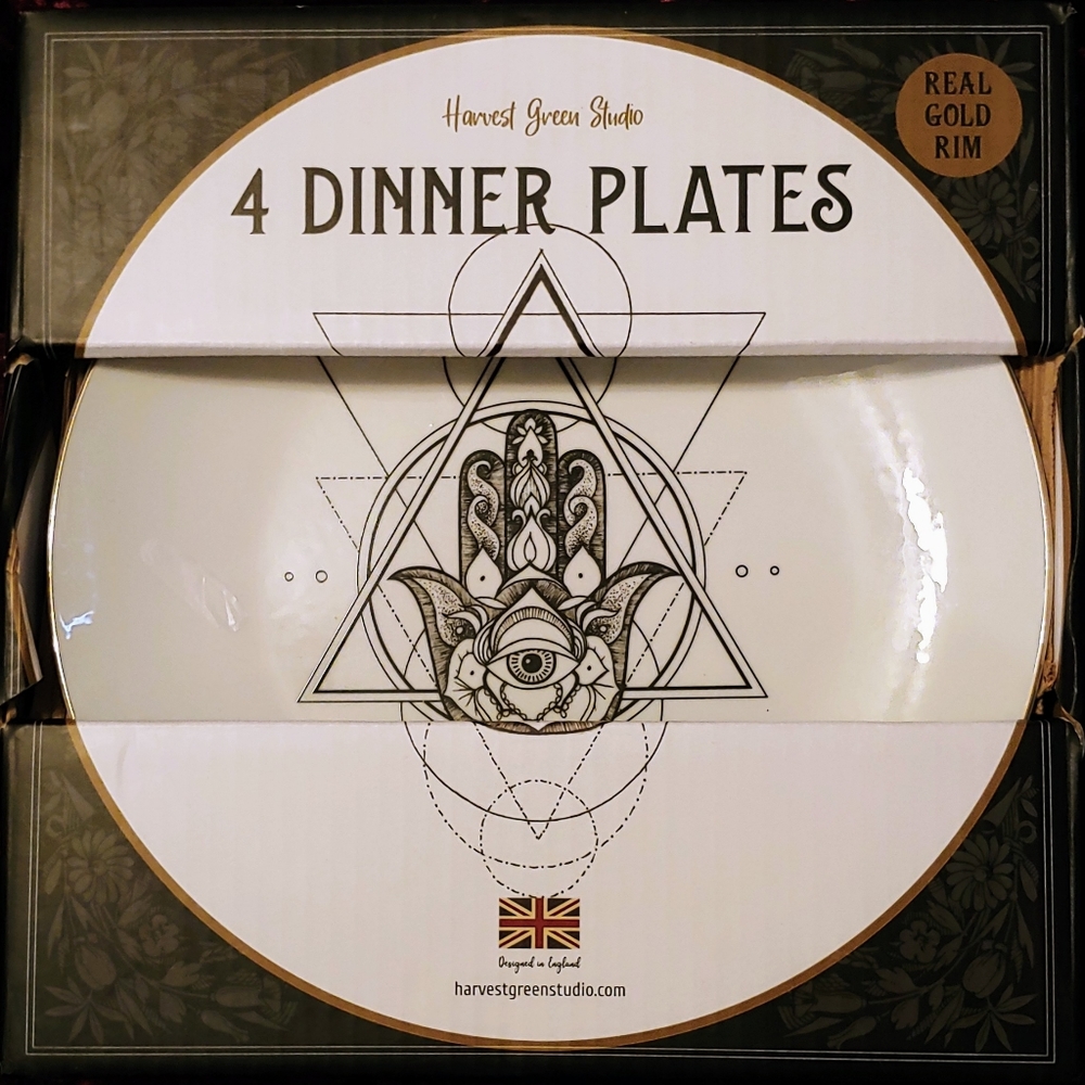 Harvest Green Studio Halloween Dinner Plates